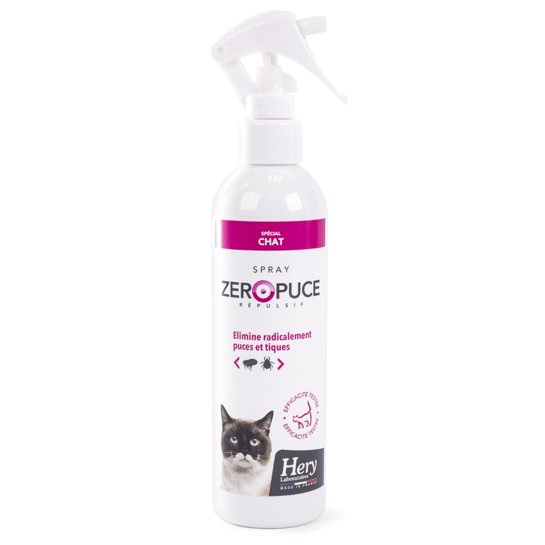 Zéro Puce - Spray répulsif Chat - Laboratoires Héry